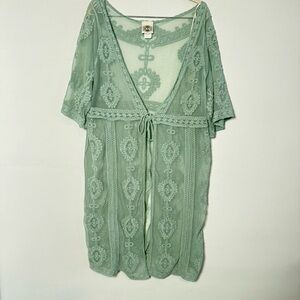 Elegant Green Lace Blouse